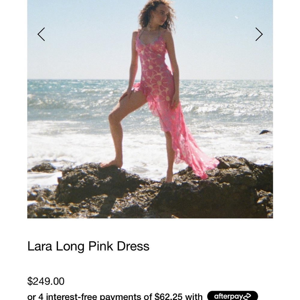 Pink floral Delfi collective dress